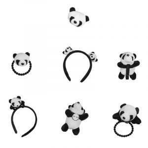 Stuffed Panda Doll Hair Accessories