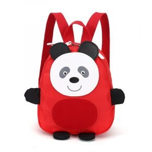 Kids Smiley Panda Red Backpack