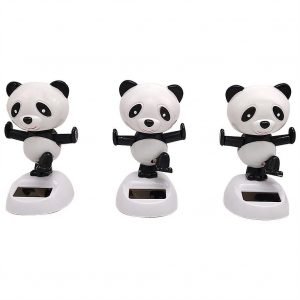Solar Head-Swinging Panda Car Decoration