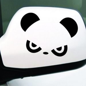 Angry Eyes Panda Car Sticker