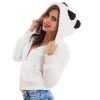 Women’s Panda Fleece Zipper Hoodie