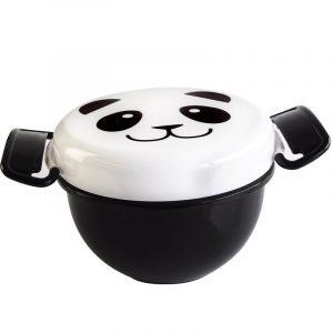 Smiley Panda Face Microwave Lunch Box