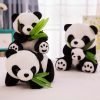 Panda Eating Bamboo Stuffed Toy