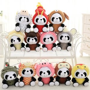 Zodiac Animal Hat Panda Plush