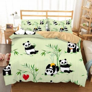 Panda in the Wild Prints Bedding Set 4pcs