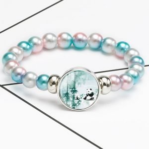 Panda Full Beaded Chain Bracelet