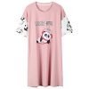 Womens Panda with Headphones Cartoon Pajama
