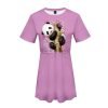 3D Color-printed Cartoon Panda Dress