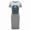 Gray Cartoon Panda Long Dress