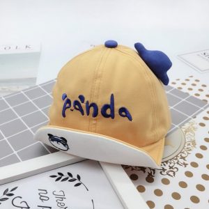 Kids PANDA Baseball Hat with Foldable Peak
