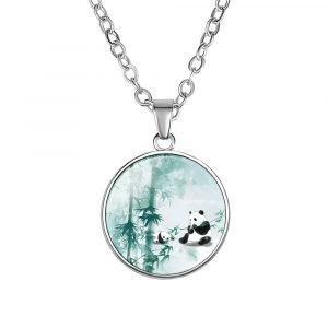 Panda Life Round Pendant Necklace