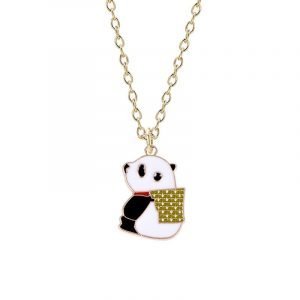 Panda Emoji Pendant Necklace