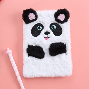 Embroidery Panda Plush Notebook