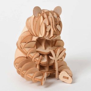 3D Wooden Sitting Panda Puzzle