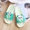 Panda Watermelon Cartoon Flat Slippers