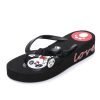 Panda Bowknot Wedge Flip-flop