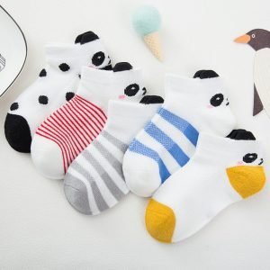 5 Pairs Panda Cartoon Baby Socks