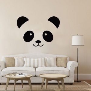 Smiley Panda Face Wall Sticker