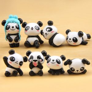 8PCS Group Panda Fridge Magnet Sticker