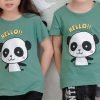Kids "HELLO" Panda T-shirt